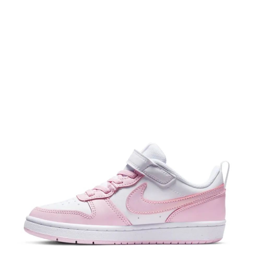 Nike Girls Little Kid Court Borough 2 Low Top Sneaker
