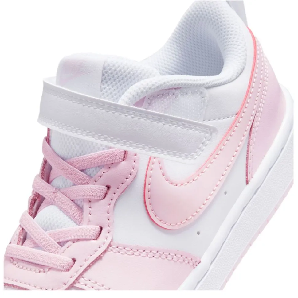 Nike Girls Little Kid Court Borough 2 Low Top Sneaker