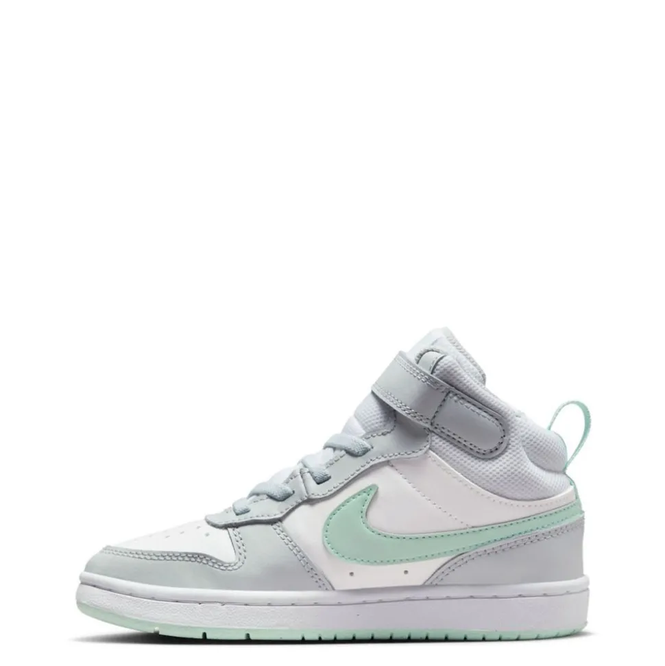 Nike Girls Little Kid Court Borough 2 Mid Top Sneaker
