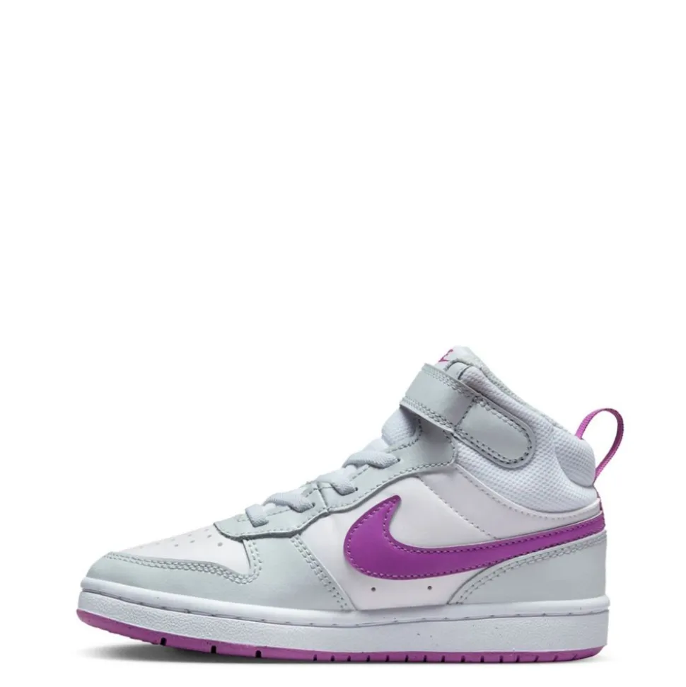Nike Girls Little Kid Court Borough 2 Mid Top Sneaker