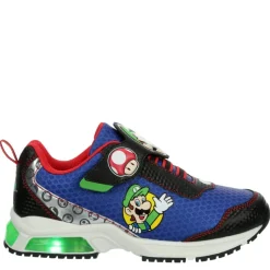 Nintendo Boys Little Kid Mario Luigi Light Up Sneaker