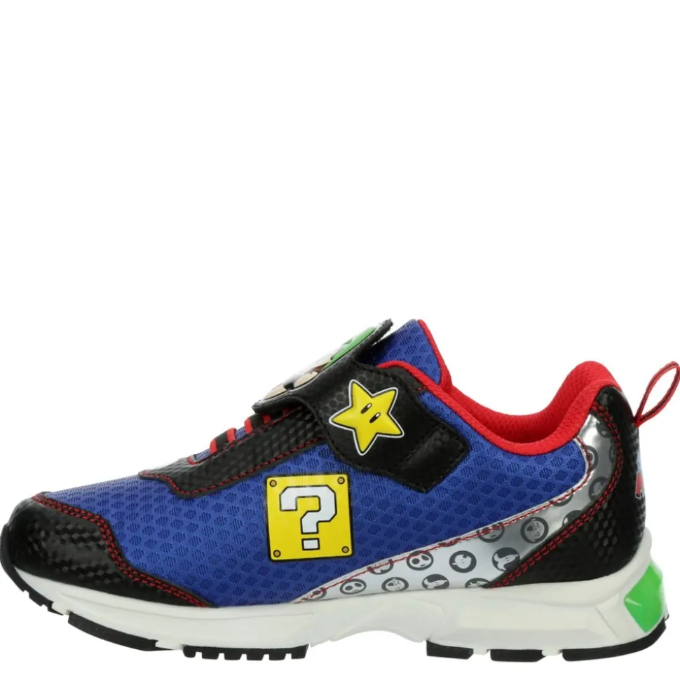 Nintendo Boys Little Kid Mario Luigi Light Up Sneaker