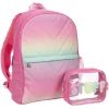 Omg Girls Chevron Backpack With Stuff Pouch