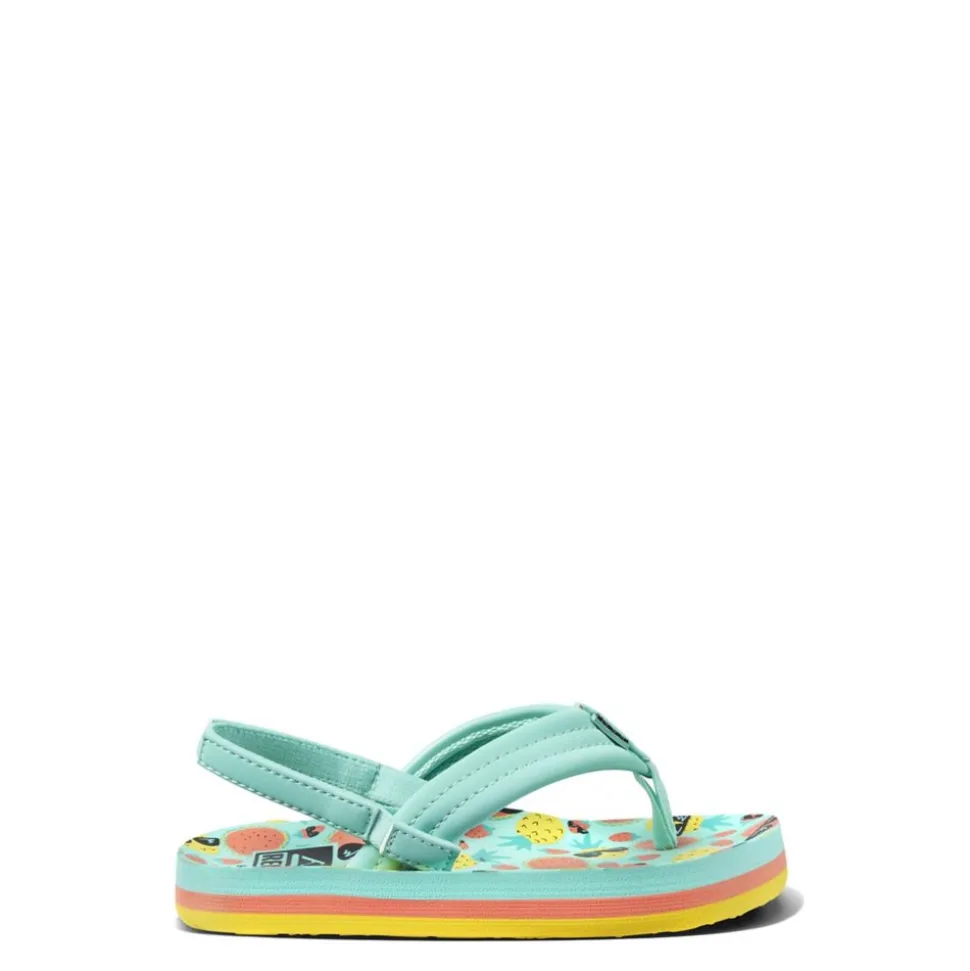 Reef Girls Toddler-Little Kid Little Ahi Flip Flop Sandal