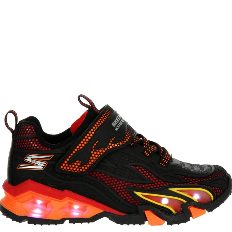 Skechers Boys Hydro Lights Heat Stripes Light Up Sneaker