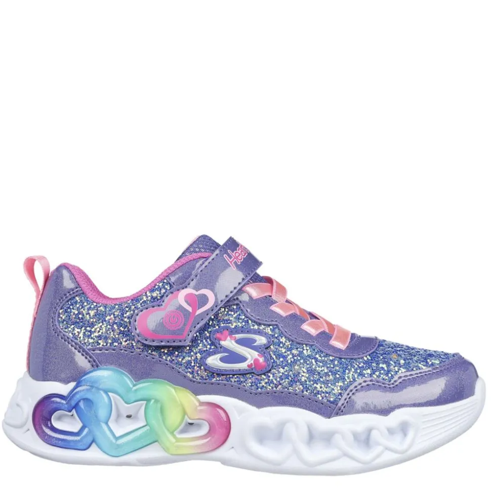 Skechers Girls Infinite Heart Lights Light Up Sneaker