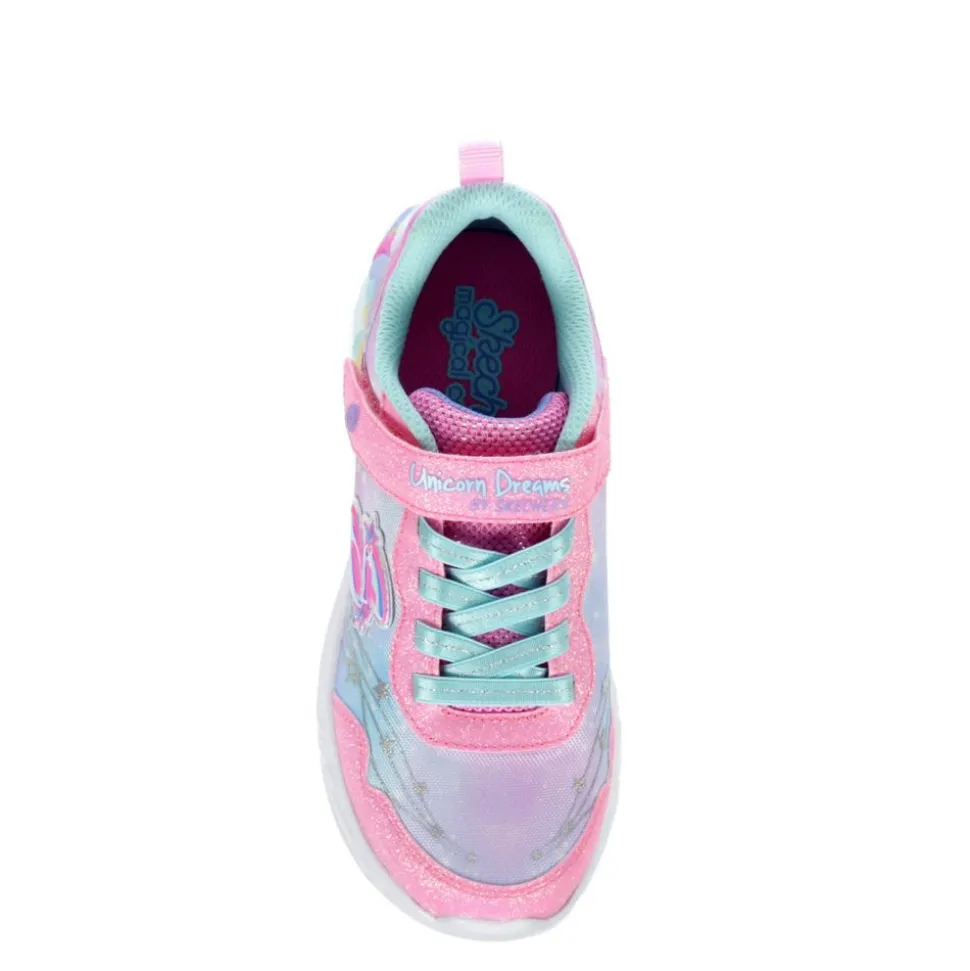 Skechers Girls Little Kid Unicorn Dreams Light Up Sneaker