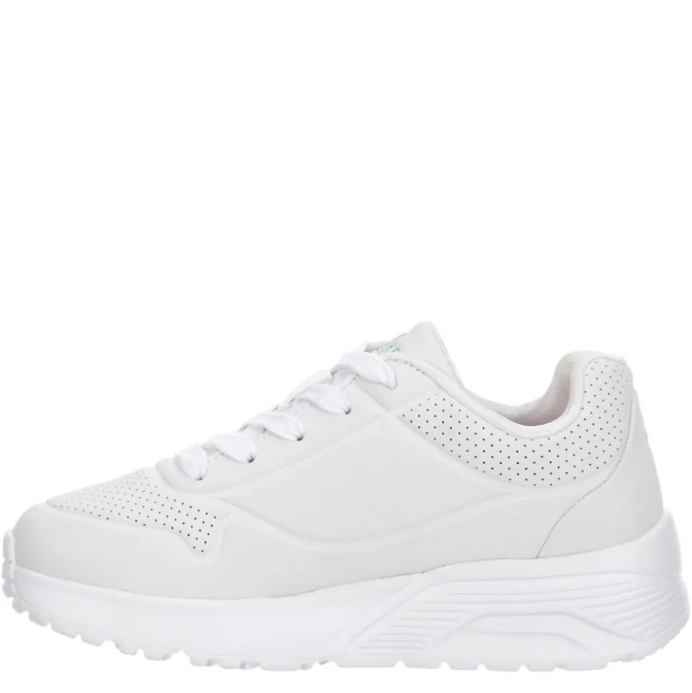 Skechers Girls Little-Big Kid Uno Lite James Gold Crown Sneaker