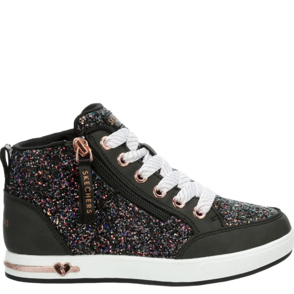 Skechers Girls Shoutouts 2.0 - Glitter Steps Hi Top Sneaker