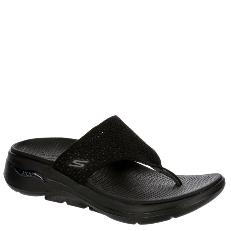 Skechers Womens Go Walk - Arch Fit Flip Flop Sandal