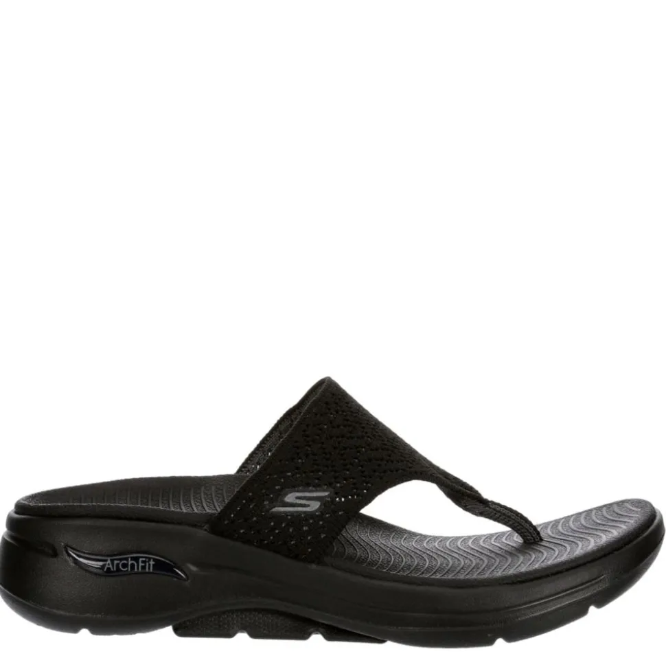 Skechers Womens Go Walk - Arch Fit Flip Flop Sandal