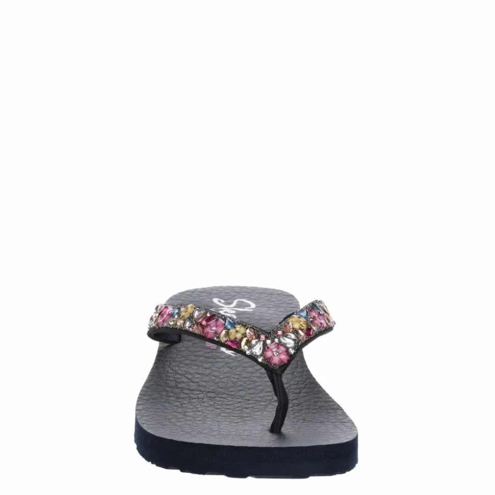 Skechers Womens Meditation Daisy Garden Flip Flop Sandal