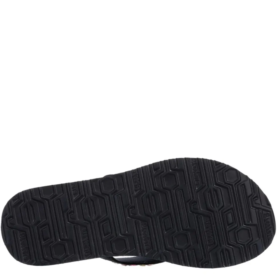 Skechers Womens Meditation Daisy Garden Flip Flop Sandal