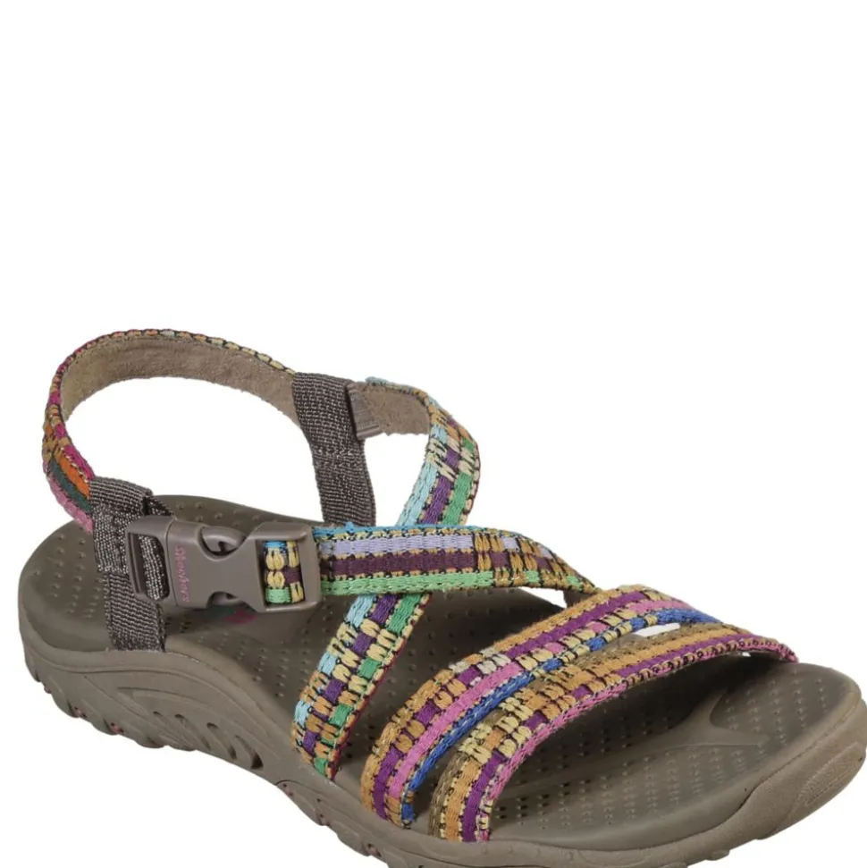 Skechers Womens Reggae Sew Me Outdoor Sandal