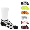Sof Sole Boys Sports Balls No Show Socks 6 Pairs