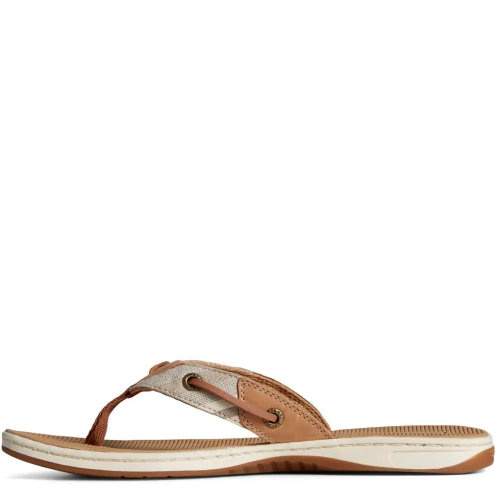 Sperry Womens Seafish Chambray Stripes Flip Flop Sandal