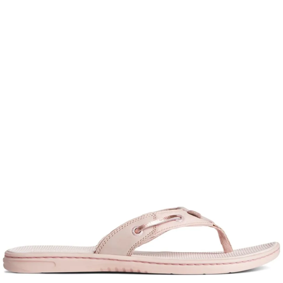 Sperry Womens Seafish Iridescent Sparkle Flip Flop Sandal