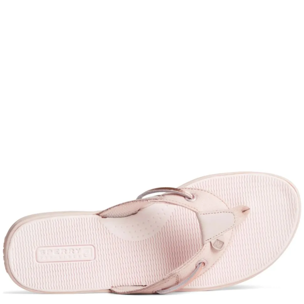 Sperry Womens Seafish Iridescent Sparkle Flip Flop Sandal