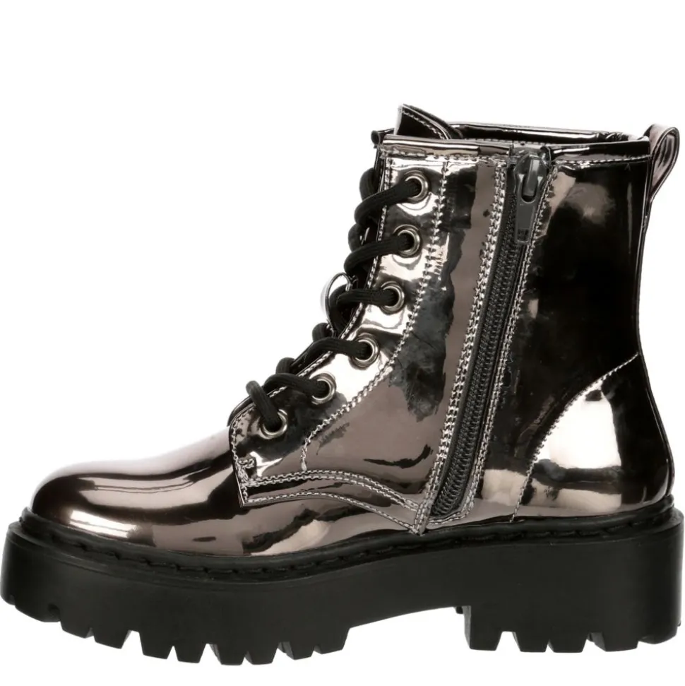 Steve Madden Girls Little-Big Kid Jrockk Combat Boot