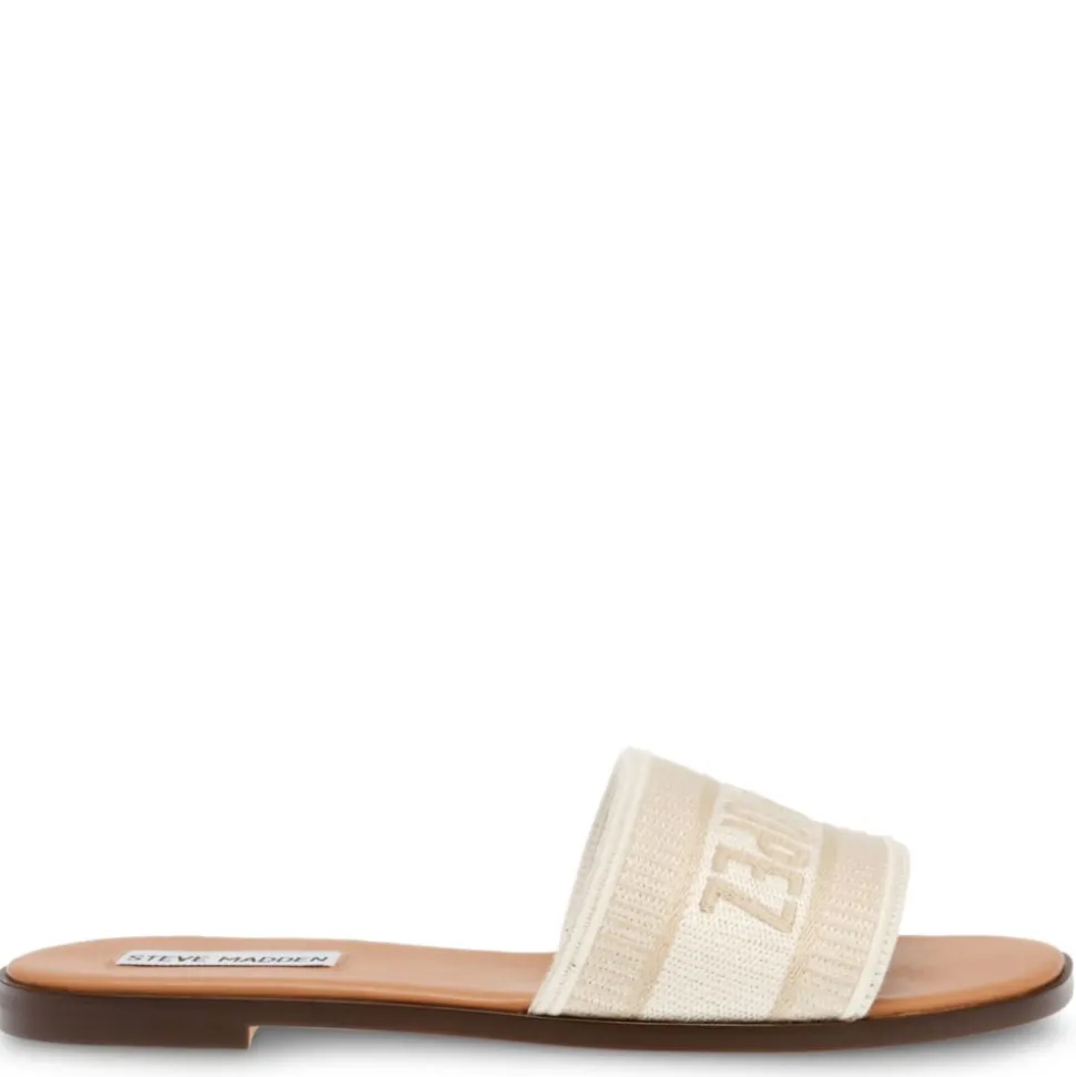 Steve Madden Womens Knox Flat Slide Sandal