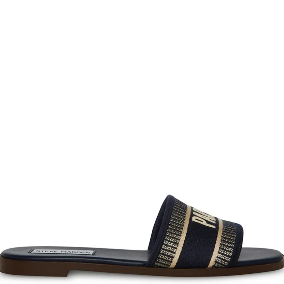 Steve Madden Womens Knox Flat Slide Sandal