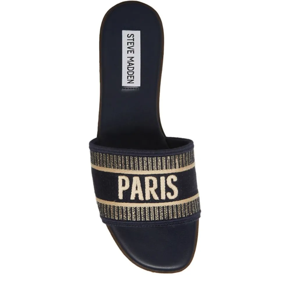 Steve Madden Womens Knox Flat Slide Sandal