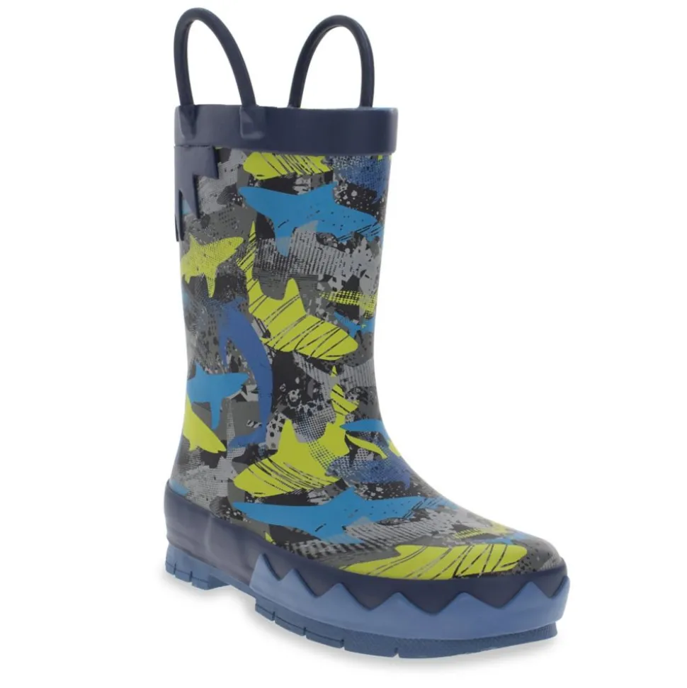Western Chief Boys Sharky Frenzy Rain Boot