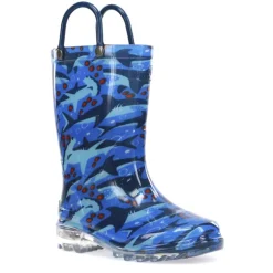 Western Chief Boys Toddler Shark Chase Rain Boot