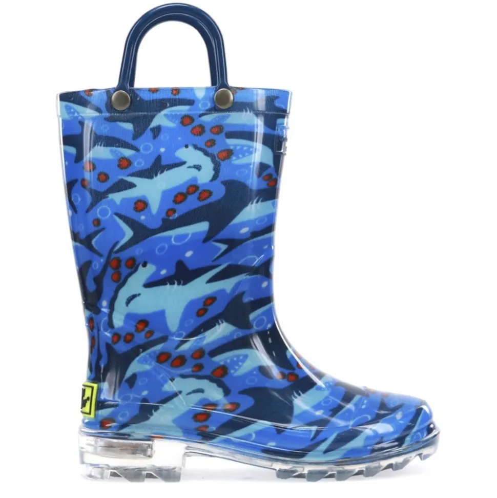Western Chief Boys Toddler Shark Chase Rain Boot