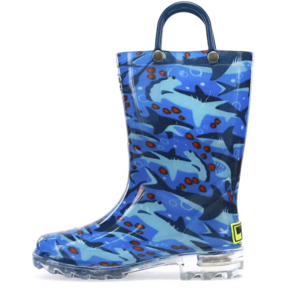 Western Chief Boys Toddler Shark Chase Rain Boot