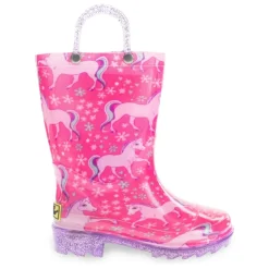Western Chief Girls Gallop Girl Lighted Rain Boot