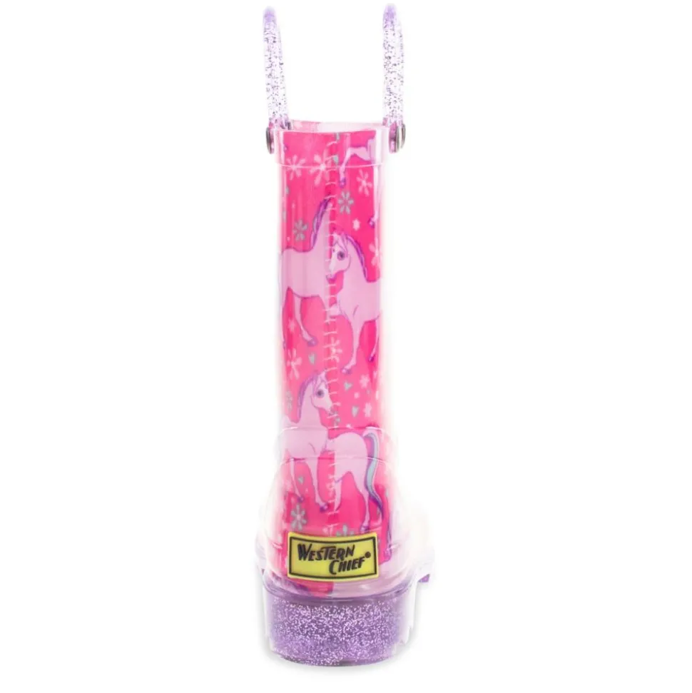 Western Chief Girls Gallop Girl Lighted Rain Boot