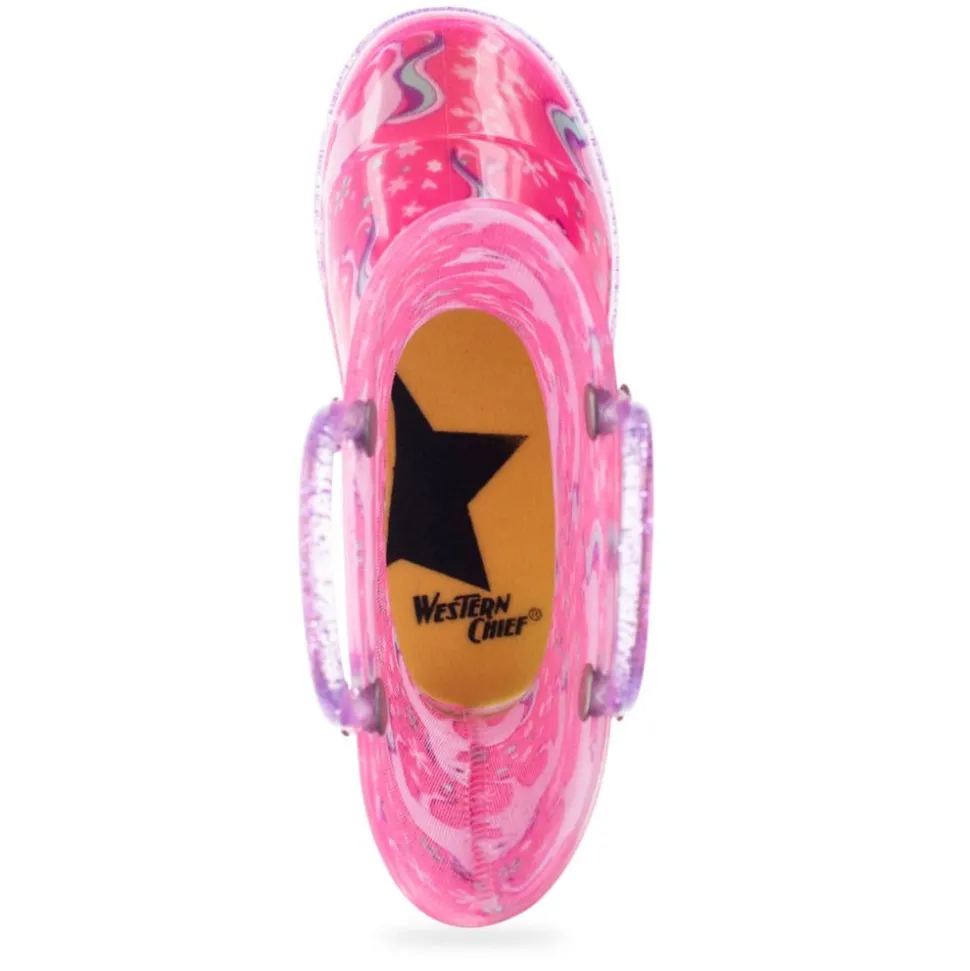 Western Chief Girls Gallop Girl Lighted Rain Boot