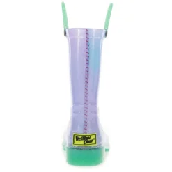Western Chief Girls Glitter Ombre Lighted Rain Boot