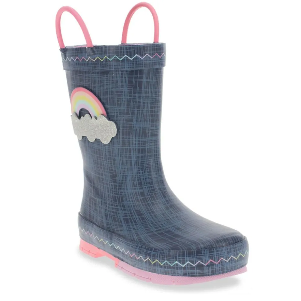 Western Chief Girls Toddler Jean Patch Rain Boot