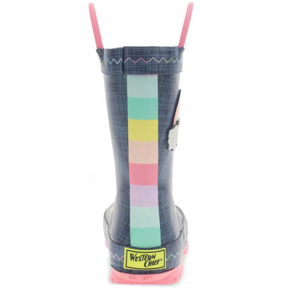 Western Chief Girls Toddler Jean Patch Rain Boot
